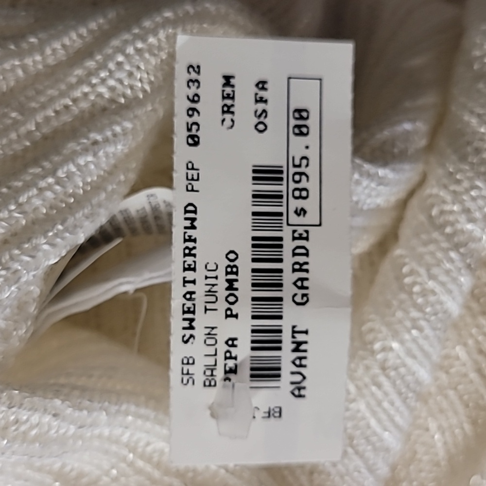 Pepa Pombo - Avant Garde Balloon Tunic - Cream